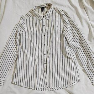 Forever 21 Black and White Stripe Shirt